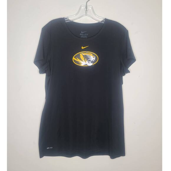 Nike University of Missouri - Mizzou tigers black short sleeve shirt - large - Picture 1 of 3